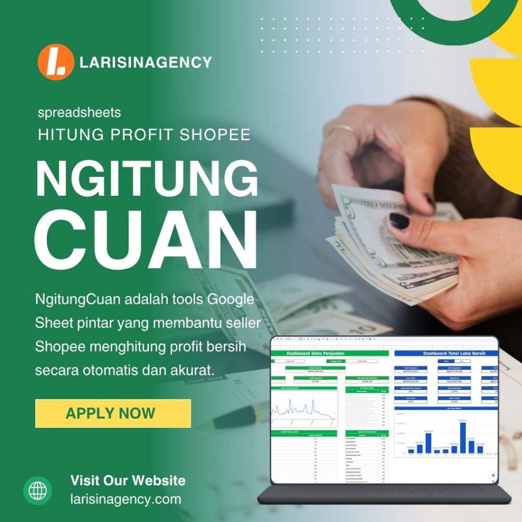 Hitung Profit Shopee Secara Otomatis — Biar Kamu Tau Cuan Aslinya, Bukan Sekadar Omset!