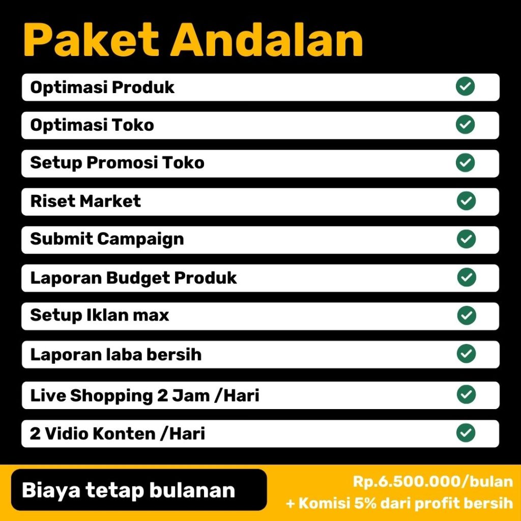 LARISIN AGENCY JASA KELOLA TOKO SHOPEE DAN TIKTOK